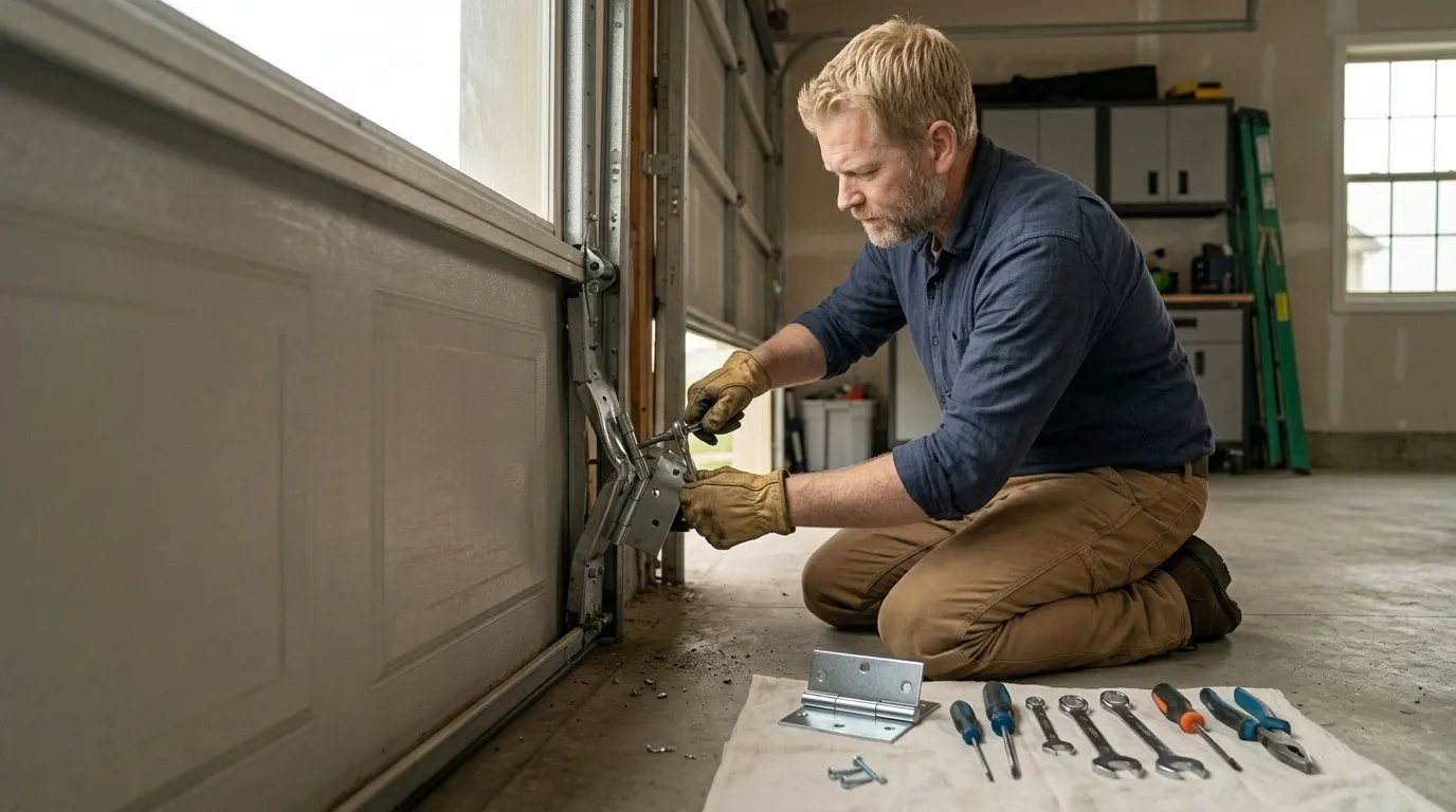 Garage door repair work in Oklahoma City, OK